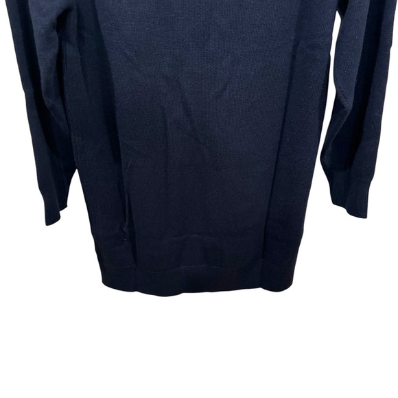 THAKOON Women's Navy Blue Midnight Wool Sweater Dress Size M - Picture 7 of 11